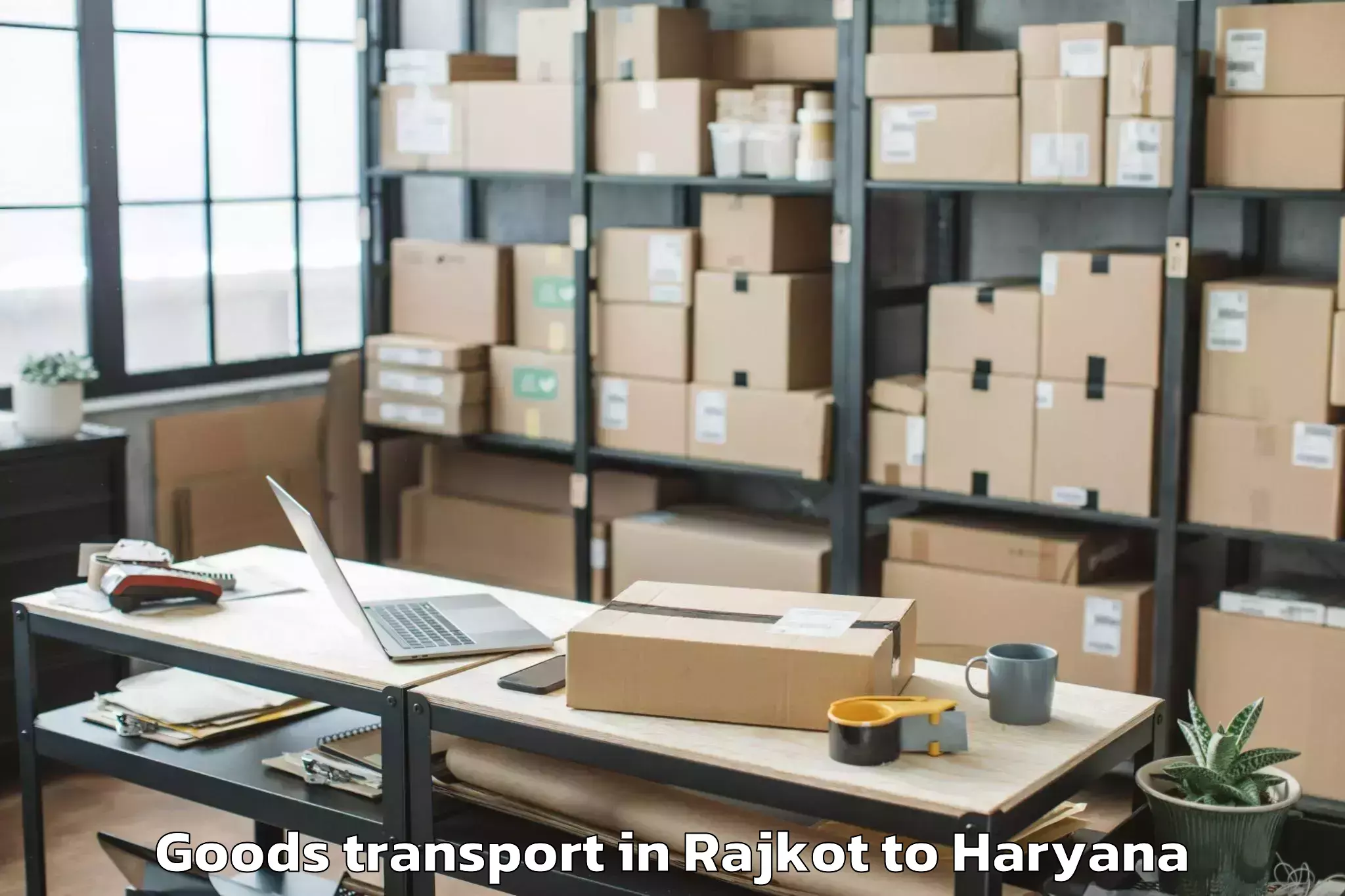 Expert Rajkot to Rishihood University Sonipat Goods Transport